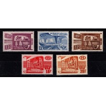 1951-52. Belgien. Postpakkemærker. Nye værdier. Postfrisk.